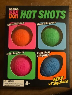 NEEDOH HOT SHOTS - 4 Pack of Teenie Needoh - No Cancels